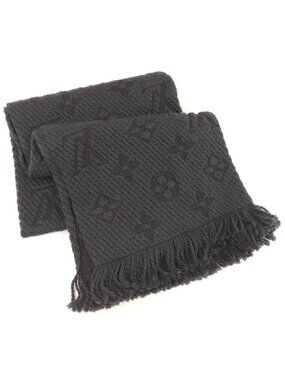 Louis Vuitton Echarpe Logo Mania Scarf Monogram Black